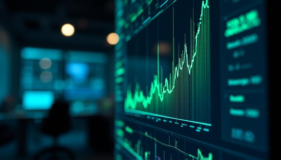 Data visualization dashboard showing real-time updates